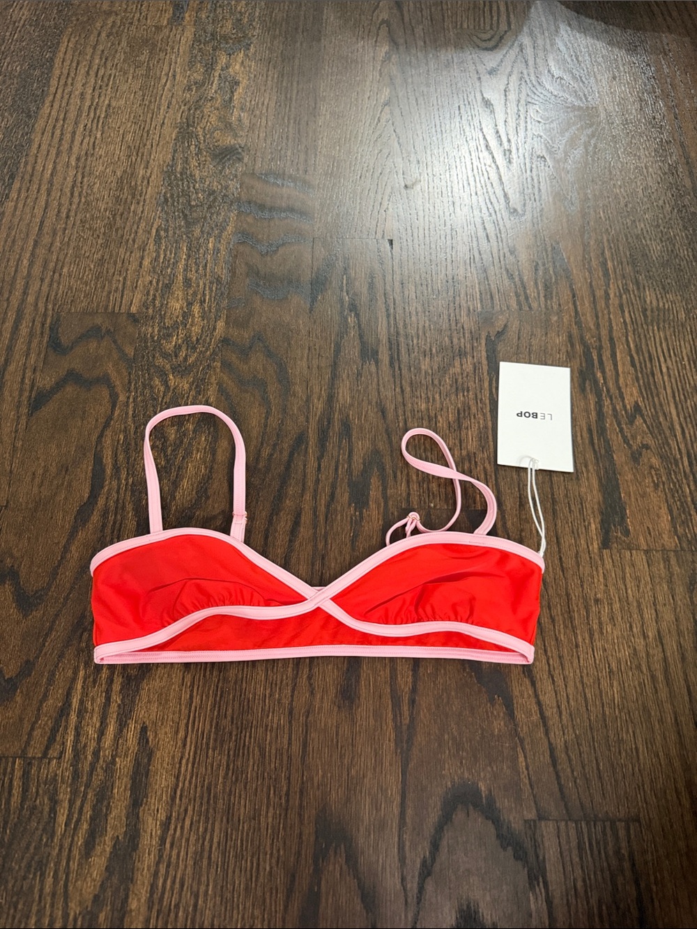 NWT LE BOP Colorblock Bikini Top - Picture 5 of 8